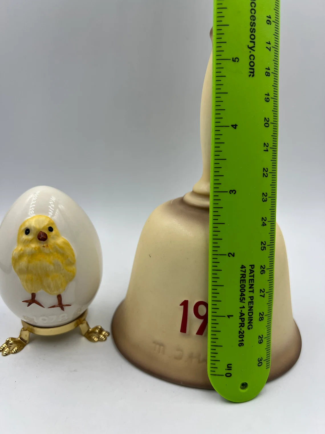 1978 2pc Goebel Hummel Porcelain Bell and Egg