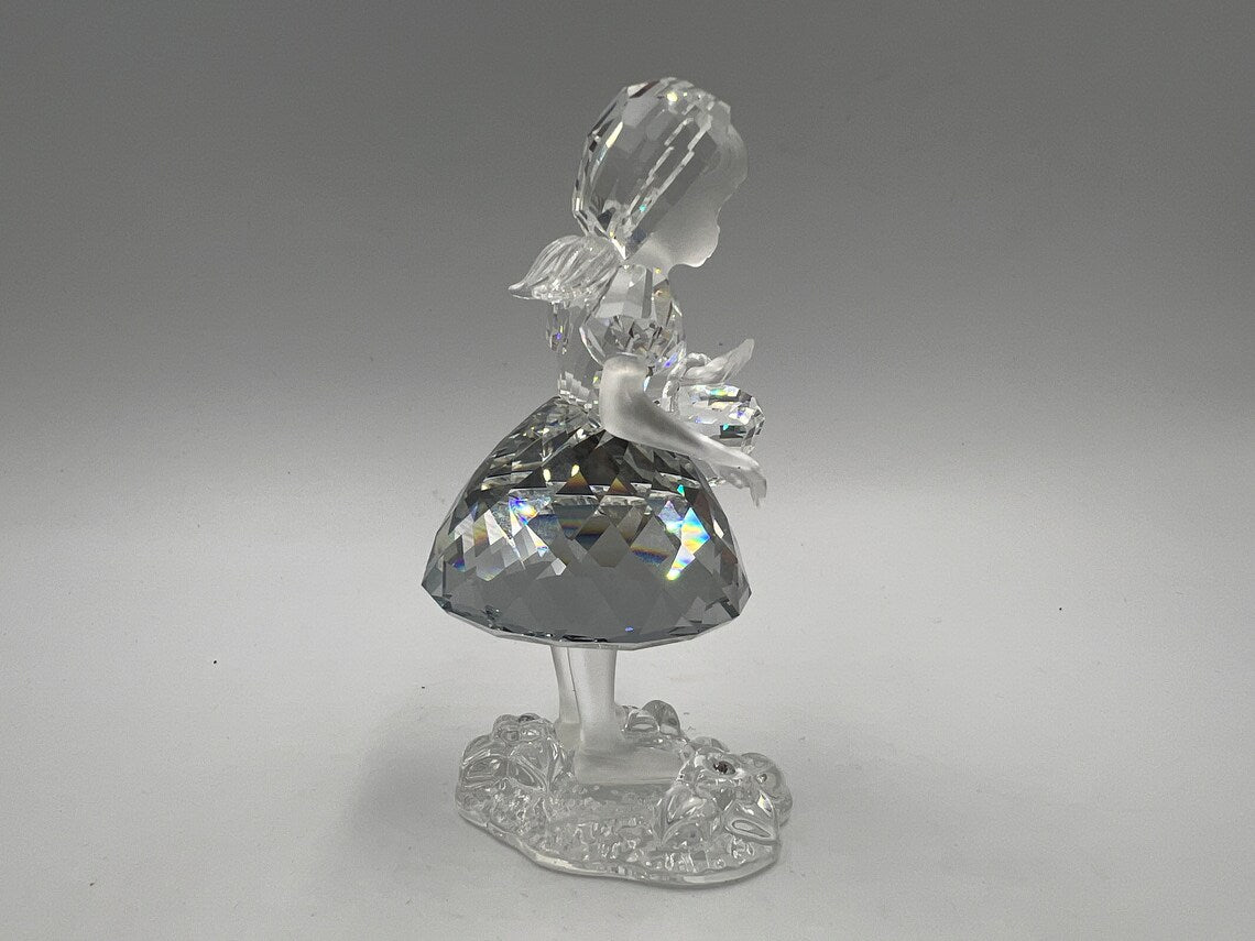 Rare find Swarovski Figure Crystal 191695 Red Riding Hood With Basket 3 1/2in Top