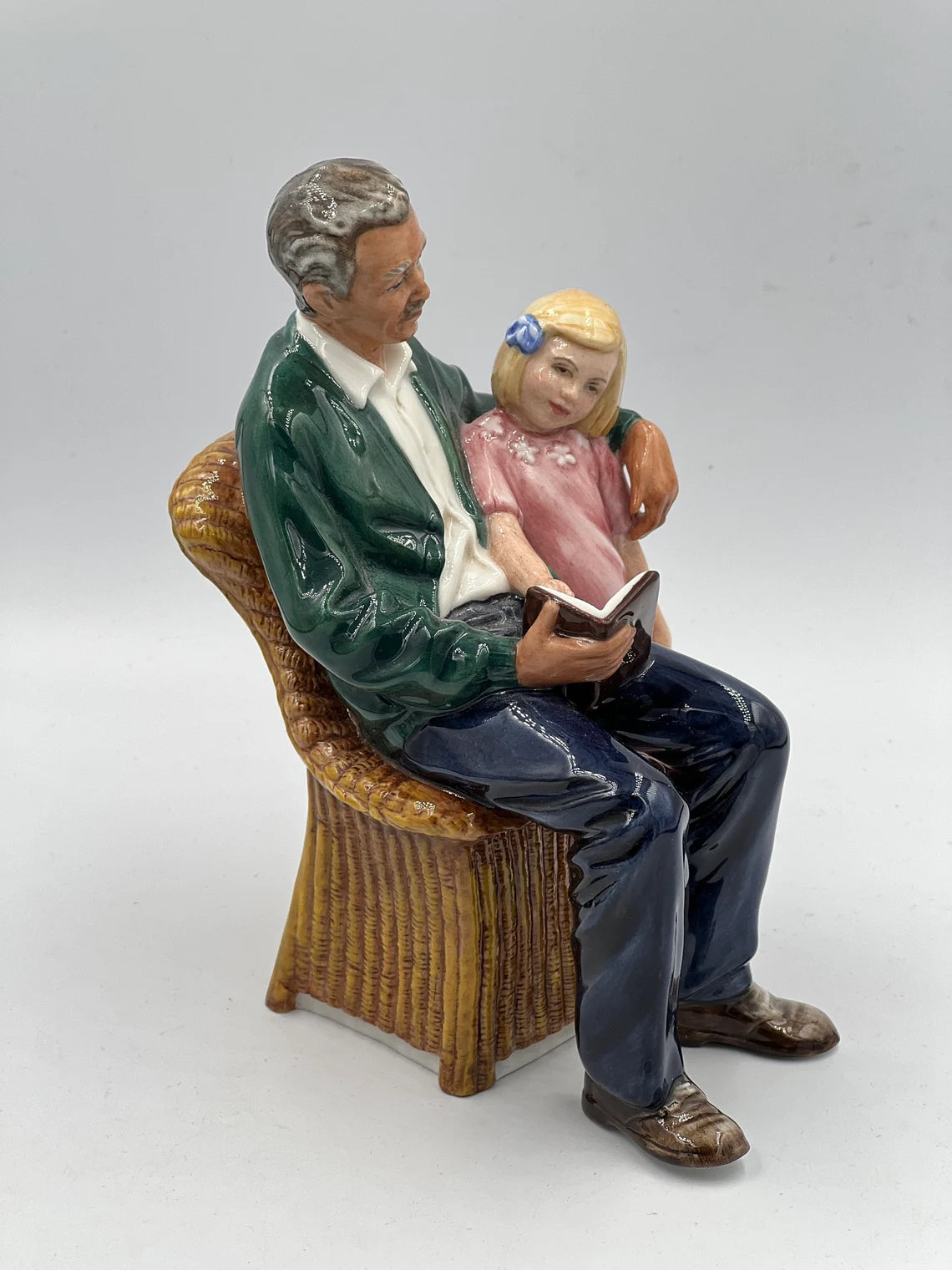 Royal Doulton Figurine: ‘Grandpa’s Story’ — HN 3456 - Royaltreasuryhouse