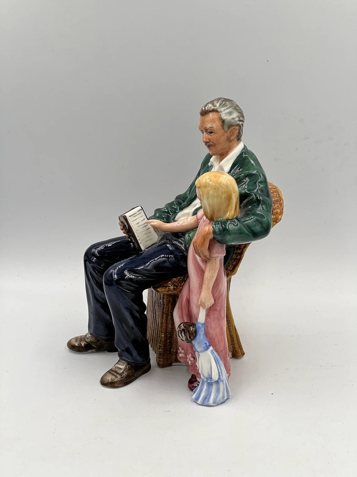 Royal Doulton Figurine: ‘Grandpa’s Story’ — HN 3456 - Royaltreasuryhouse