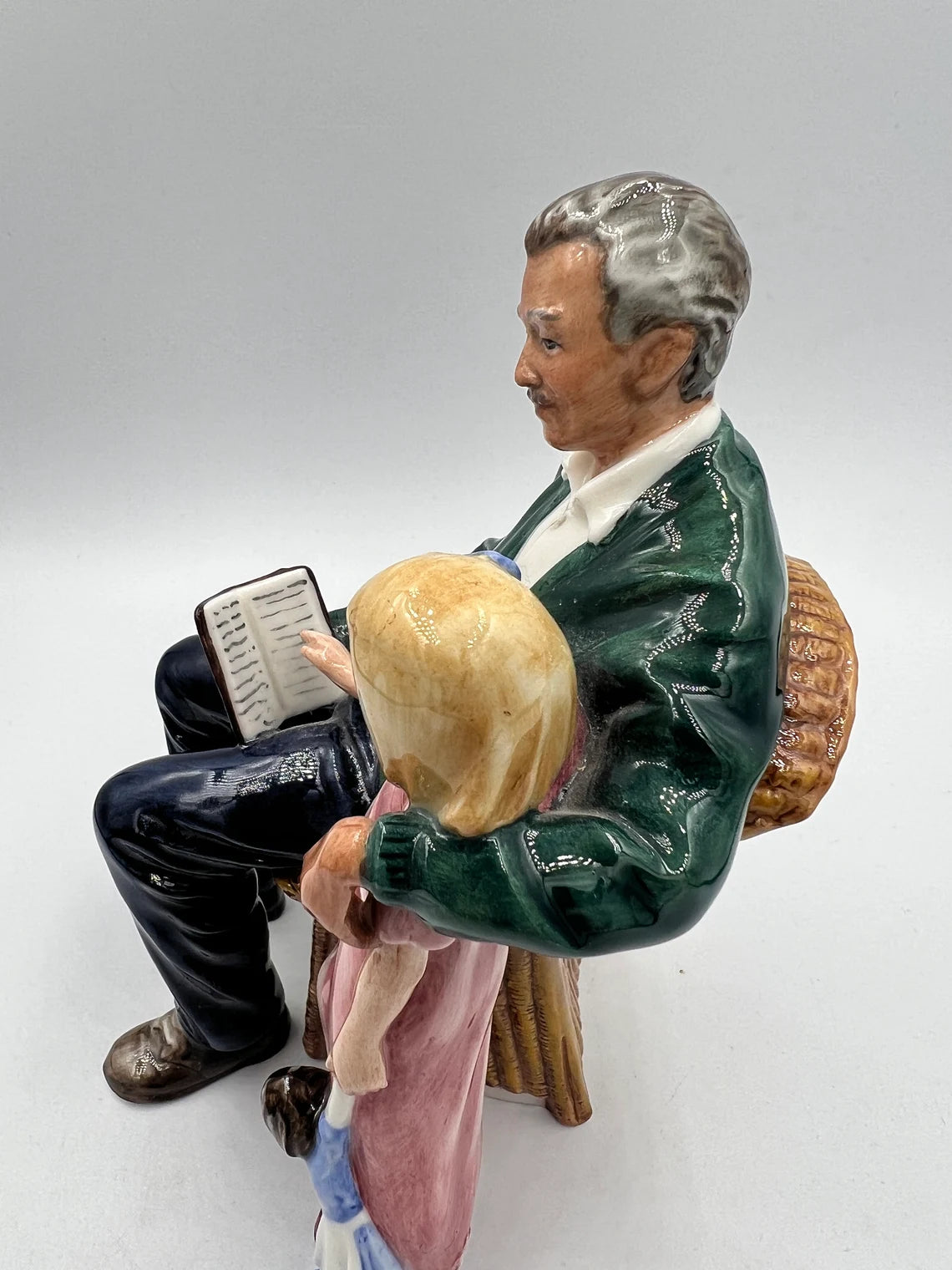 Royal Doulton Figurine: ‘Grandpa’s Story’ — HN 3456 - Royaltreasuryhouse