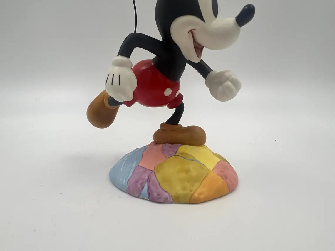 Figurine Walt Disney Millennium Mickey On Top Of The World 1206254 Box & COA