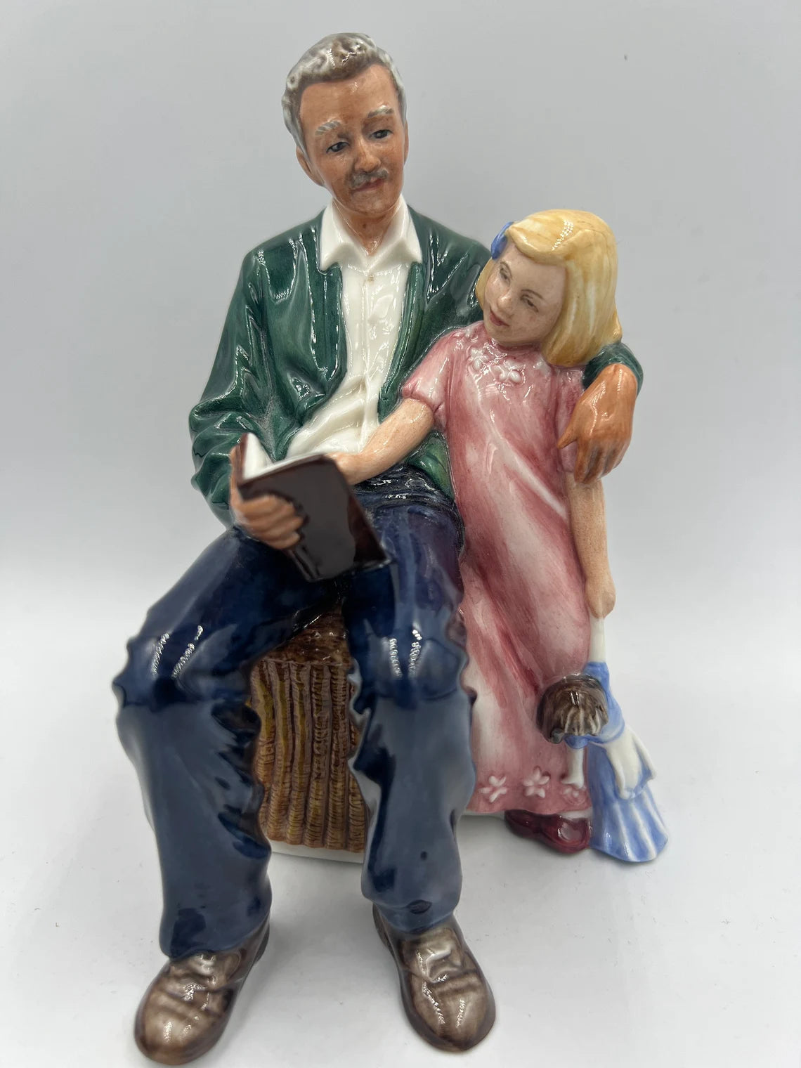 Royal Doulton Figurine: ‘Grandpa’s Story’ — HN 3456 - Royaltreasuryhouse