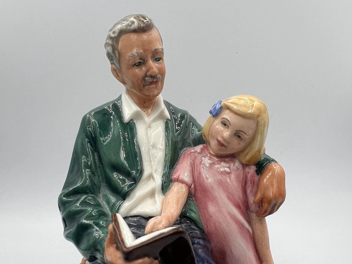 Royal Doulton Figurine: ‘Grandpa’s Story’ — HN 3456 - Royaltreasuryhouse