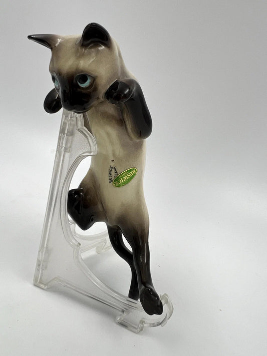 Beswick Siamese Cat used for Hanging From a Glass, edge or shelf