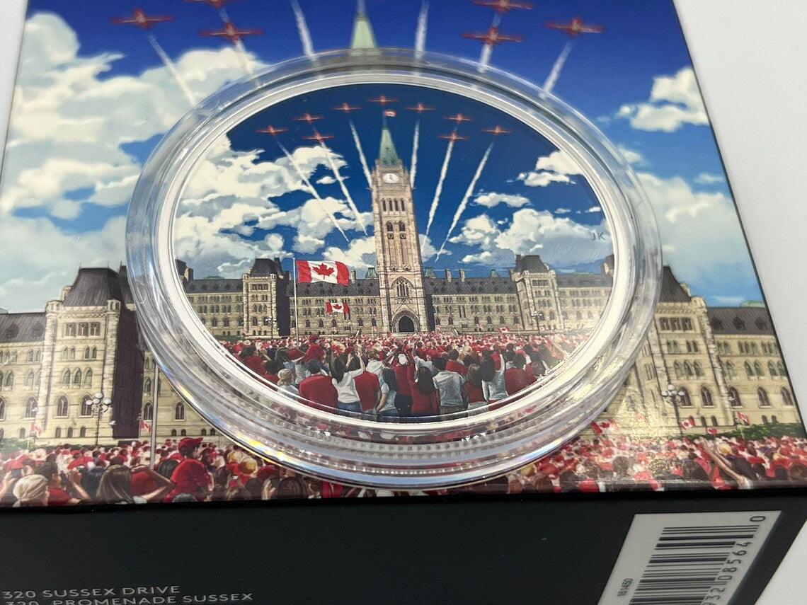 Royal Canadian Mint 2017 30 dollar CELEBRATING CANADA DAY - 2 oz. Pure Silver Coin - Royaltreasuryhouse