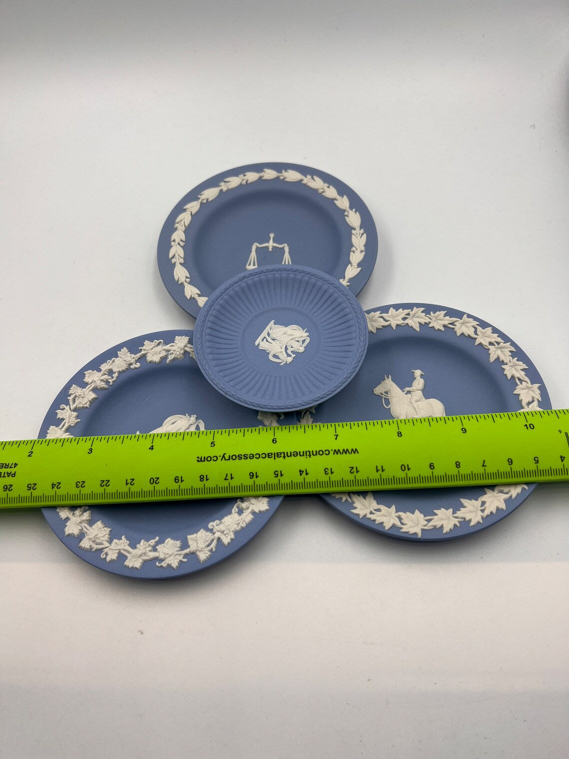 Wedgwood blue Jasperware Unusual Little Pin Dishes - Royaltreasuryhouse