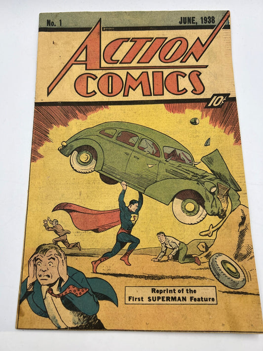 Action Comics No 1 Reprint 1976 Sleeping Bag variant - Royaltreasuryhouse