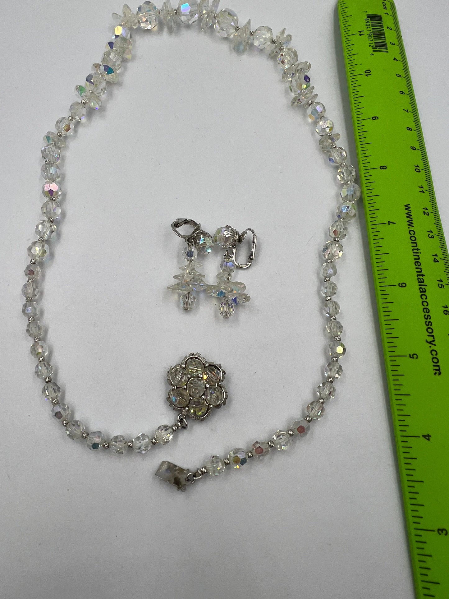 Sherman Set Swarovski Crystal Aurora Necklace - Royaltreasuryhouse