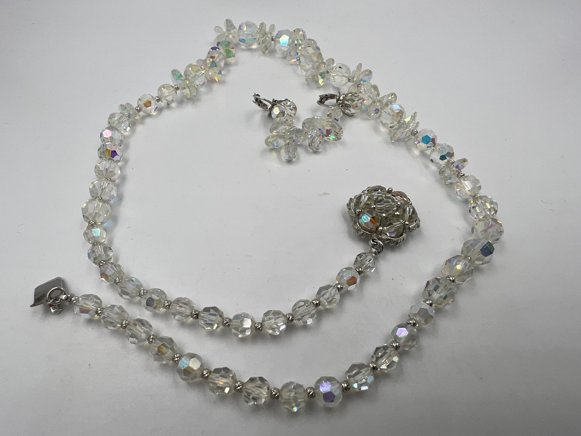 Sherman Set Swarovski Crystal Aurora Necklace - Royaltreasuryhouse