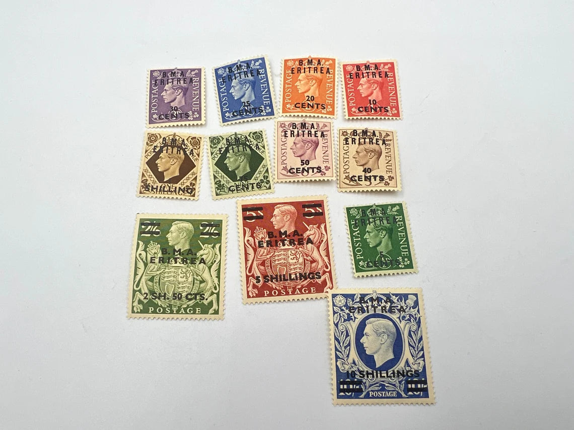 Eritrea 1950 Set of 12 SGE13-E25 Very Fine MNH - Royaltreasuryhouse