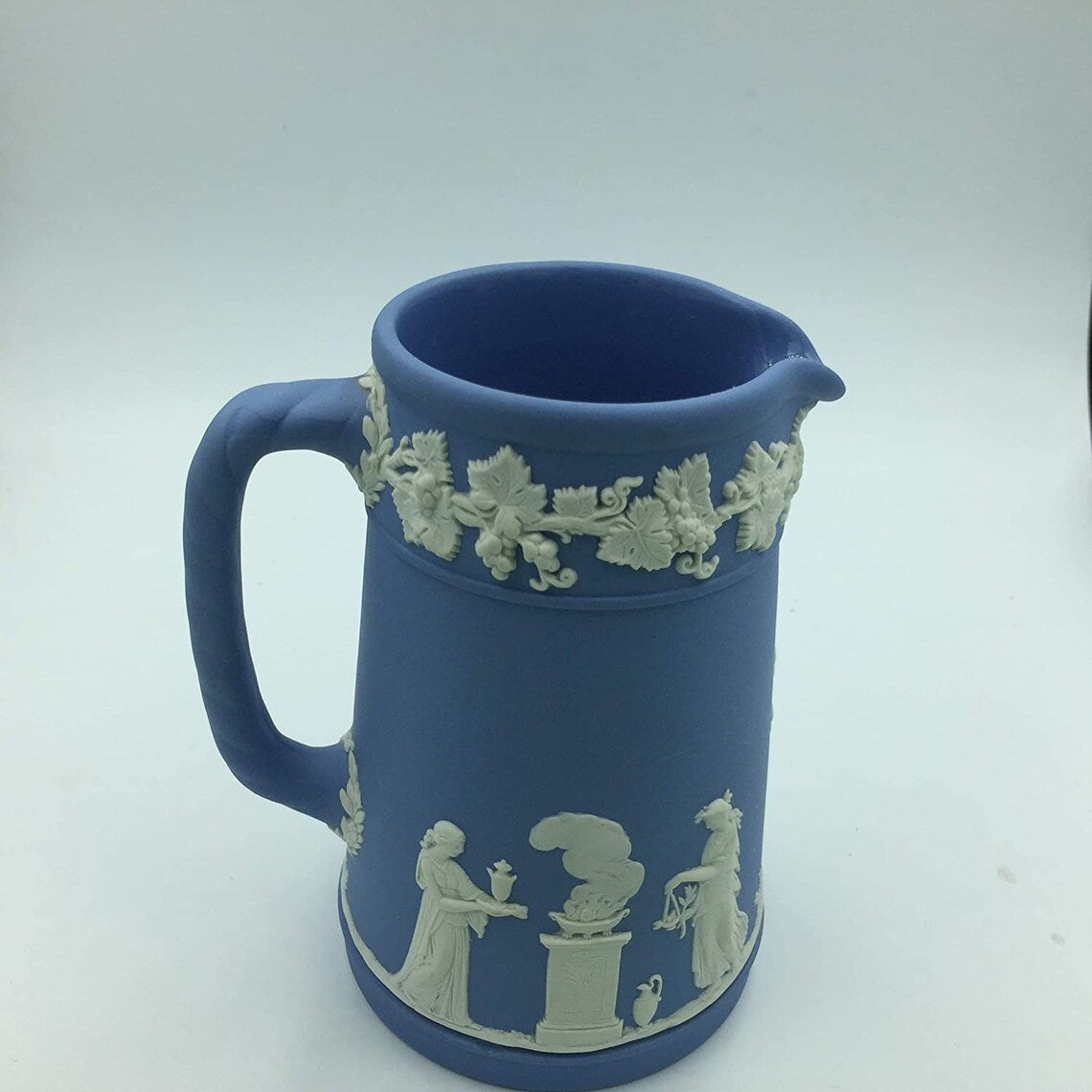 Wedgwood Jasper Ware light Blue Pitcher England - Royaltreasuryhouse