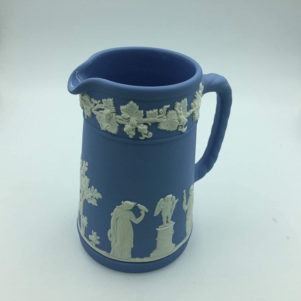 Wedgwood Jasper Ware light Blue Pitcher England - Royaltreasuryhouse