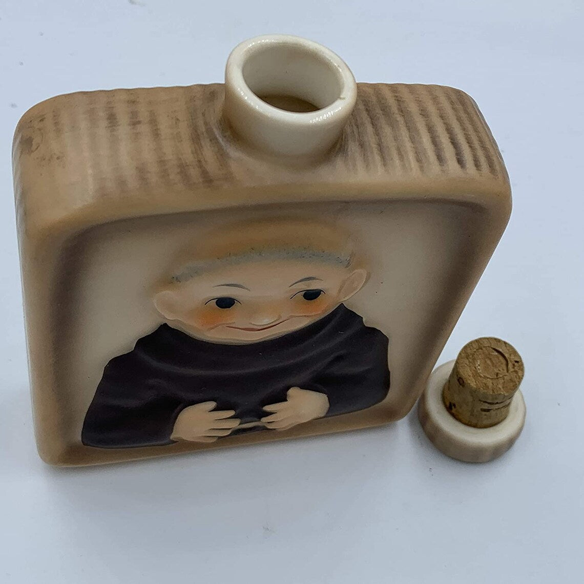 1959 Goebel Friar Tuck Flask With Cork Stopper KL 97 W. GERMANY - Royaltreasuryhouse