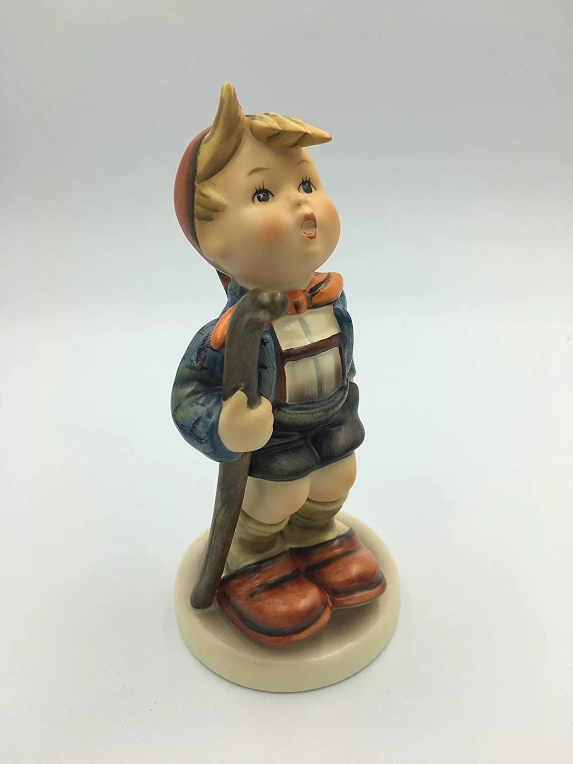 Goebel figurine # 16/1 LITTLE HIKER Large 5.75" tall TMK 6 - Royaltreasuryhouse