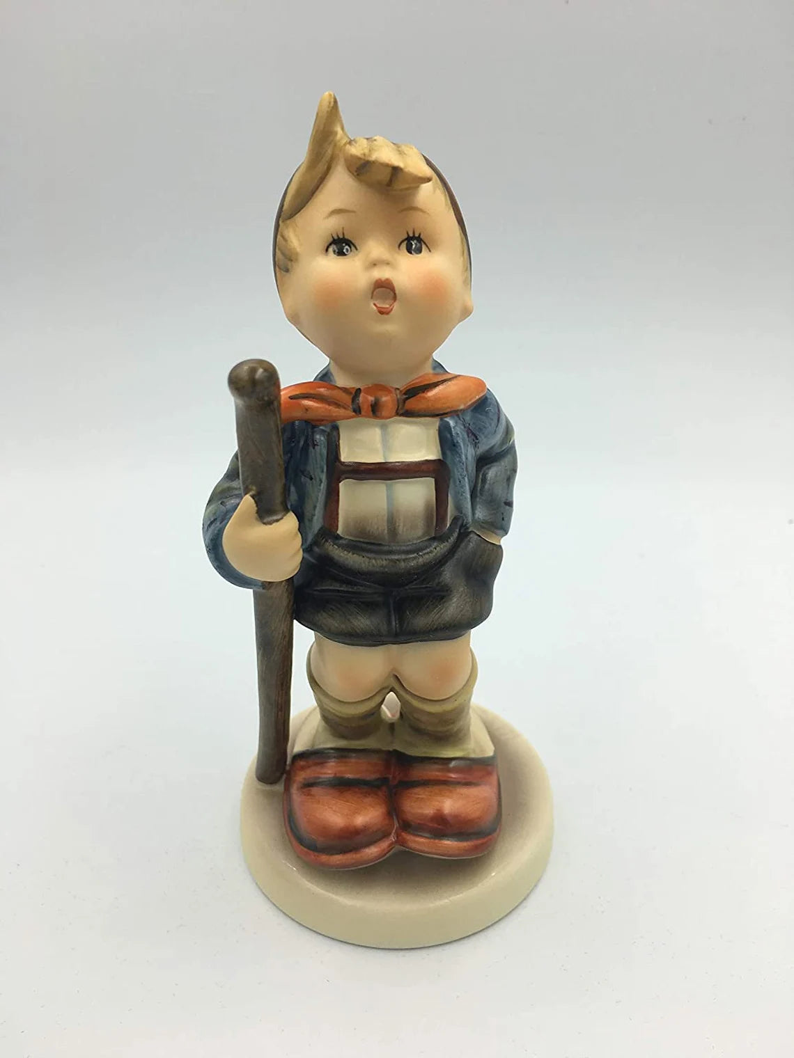 Goebel figurine # 16/1 LITTLE HIKER Large 5.75" tall TMK 6 - Royaltreasuryhouse