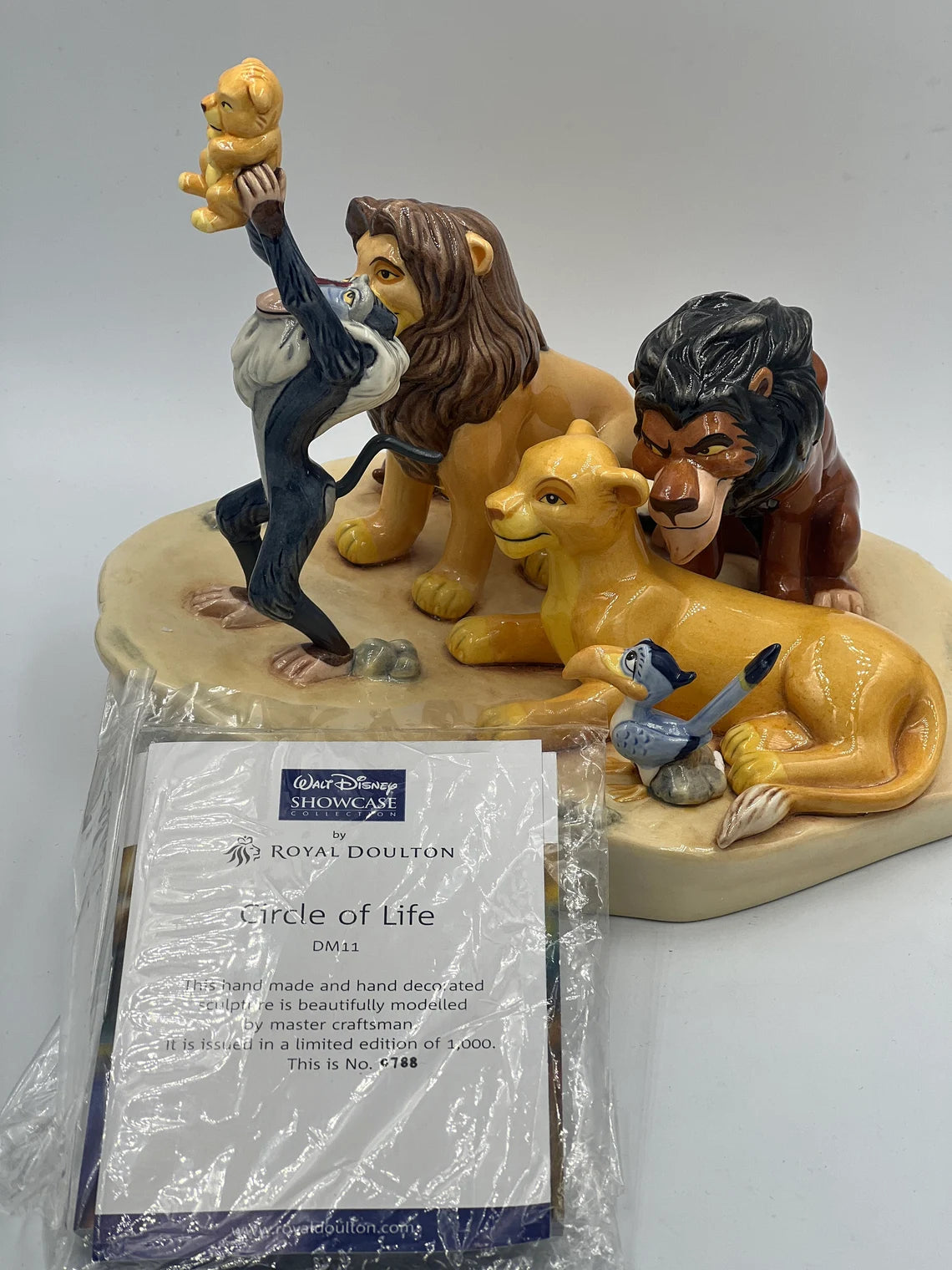 Disney Showcase Collection by Royal Doulton - Circle of Life DM11 - #788/1000 with original package - Royaltreasuryhouse