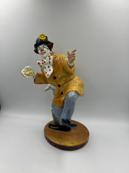 HN2890 Clown - Vintage Porcelain Figurine by Royal Doulton, circa 1980