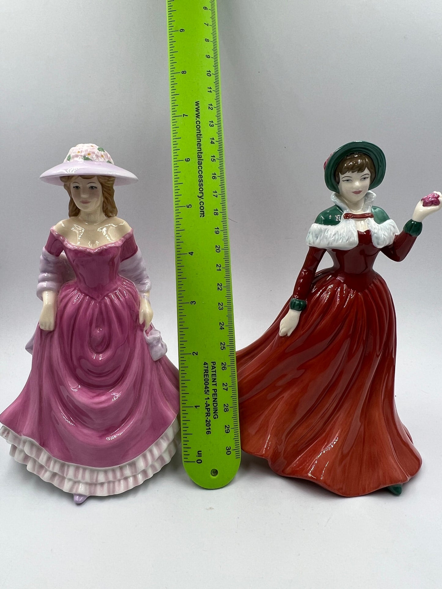 Royal Doulton bone china figurine - Summer Breeze - HN 4587 ,  Winters Day - HN 4589 - Royaltreasuryhouse