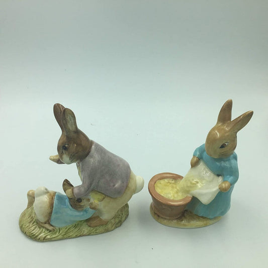 Beatrix Potter's Mr. Benjamin Bunny & peter rabbit, Beatrix potter's cecily Parsley - Royaltreasuryhouse