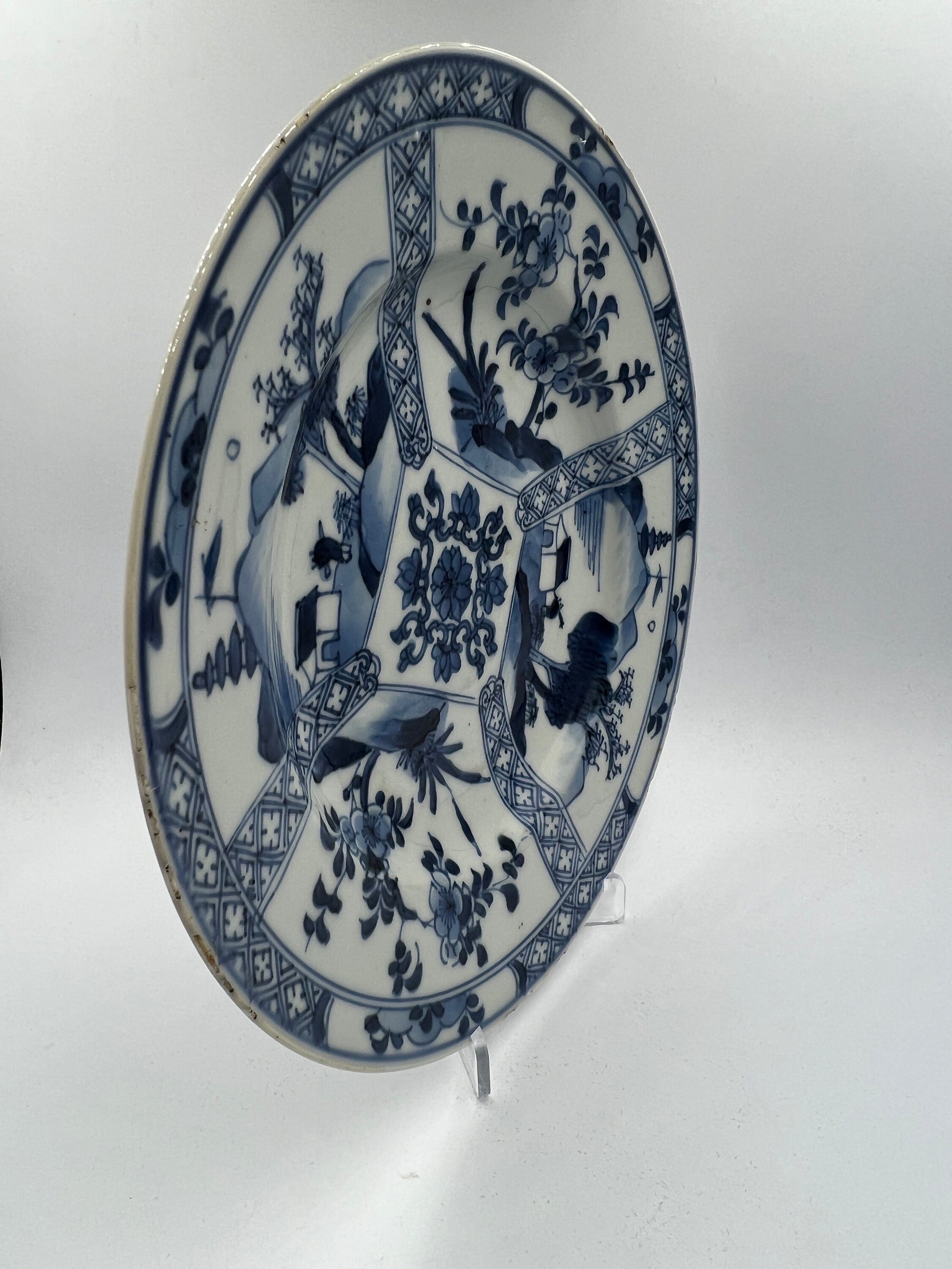 China Kangxi period blue & white plate circa 1710-1720 - Royaltreasuryhouse