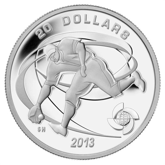 2013 Mint Proof 1 oz Fine Silver Coin - Fielder - Mintage: 7500 20 dollar Mint State MMTREASURYHOUSE 5 out of 5 stars - Royaltreasuryhouse