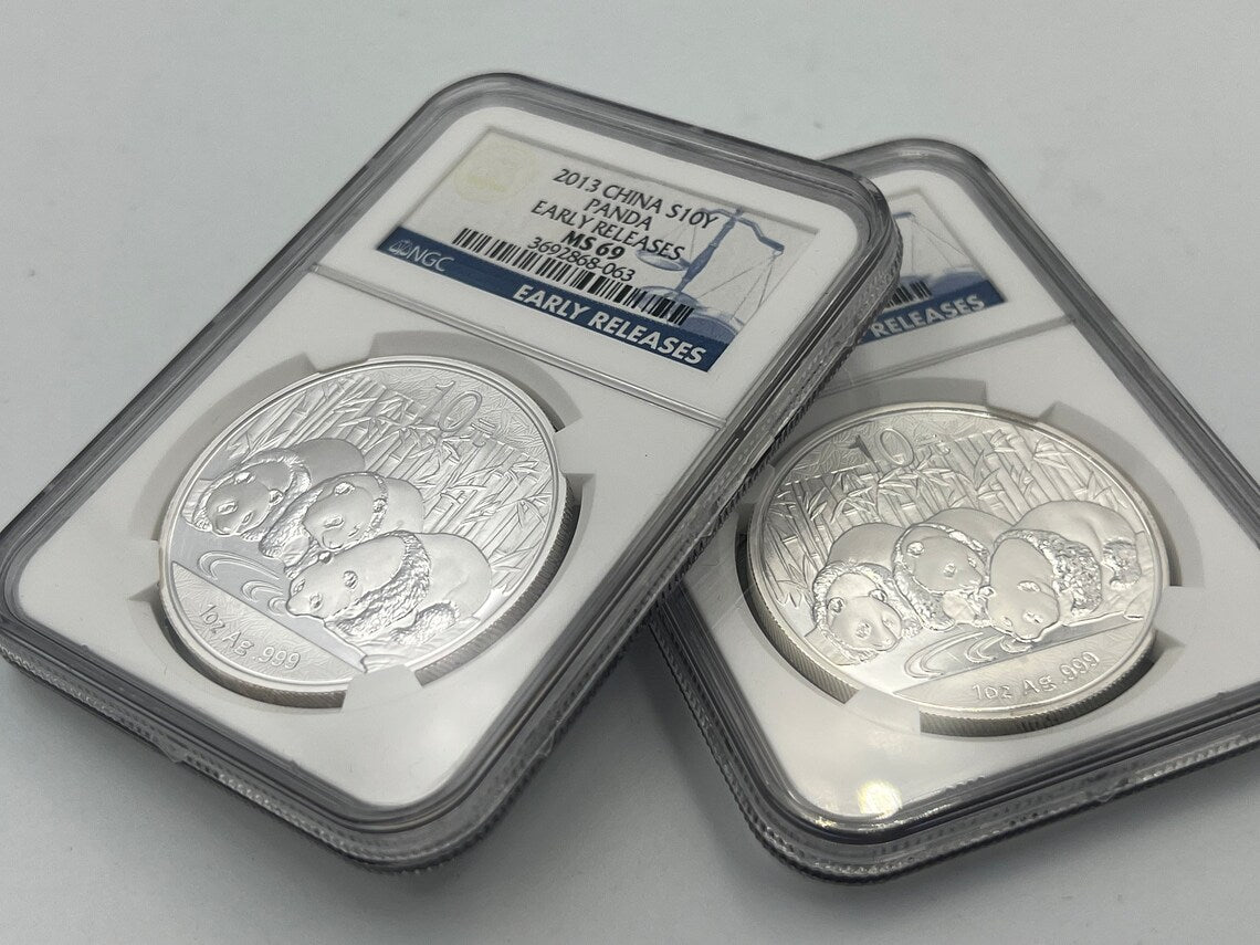 2013 Chinese 10 Yn PCGS MS-69 1 oz. silver coin early releases - Royaltreasuryhouse