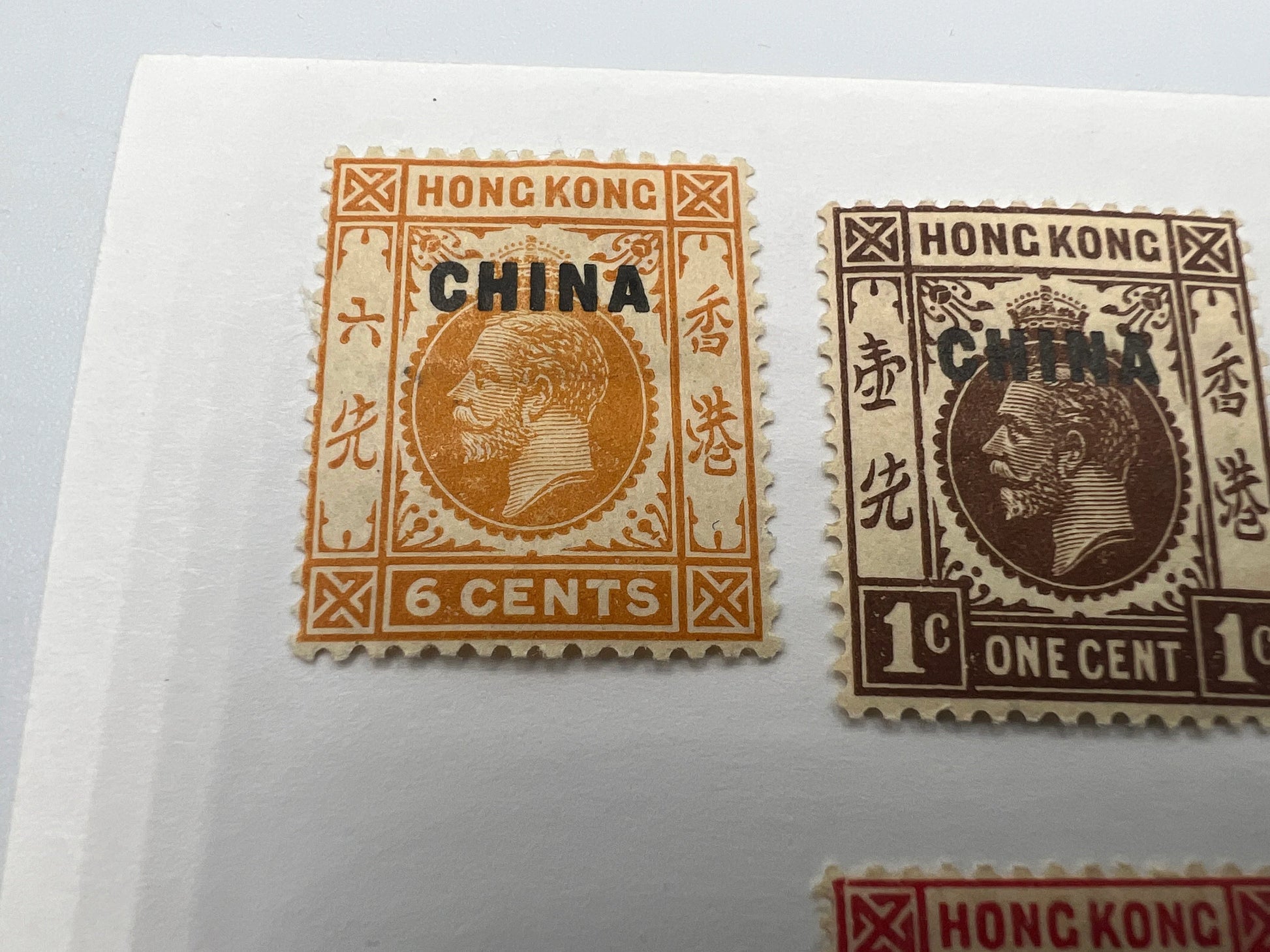 Hong Kong China 1917-1927  Set of 5 SG18-28 Fine LMM - Royaltreasuryhouse