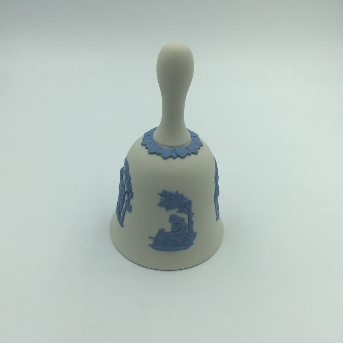 Wedgwood Jasperware Reverse White on Blue Creamer Bell - Royaltreasuryhouse