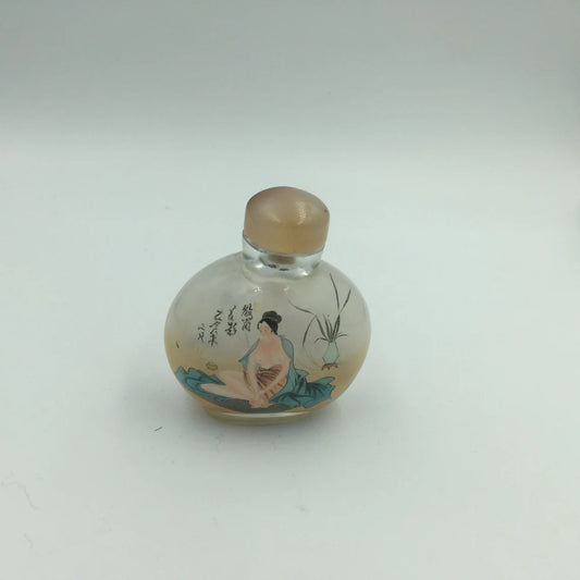 Antique Snuff-bottle with Inside Painting - Royaltreasuryhouse