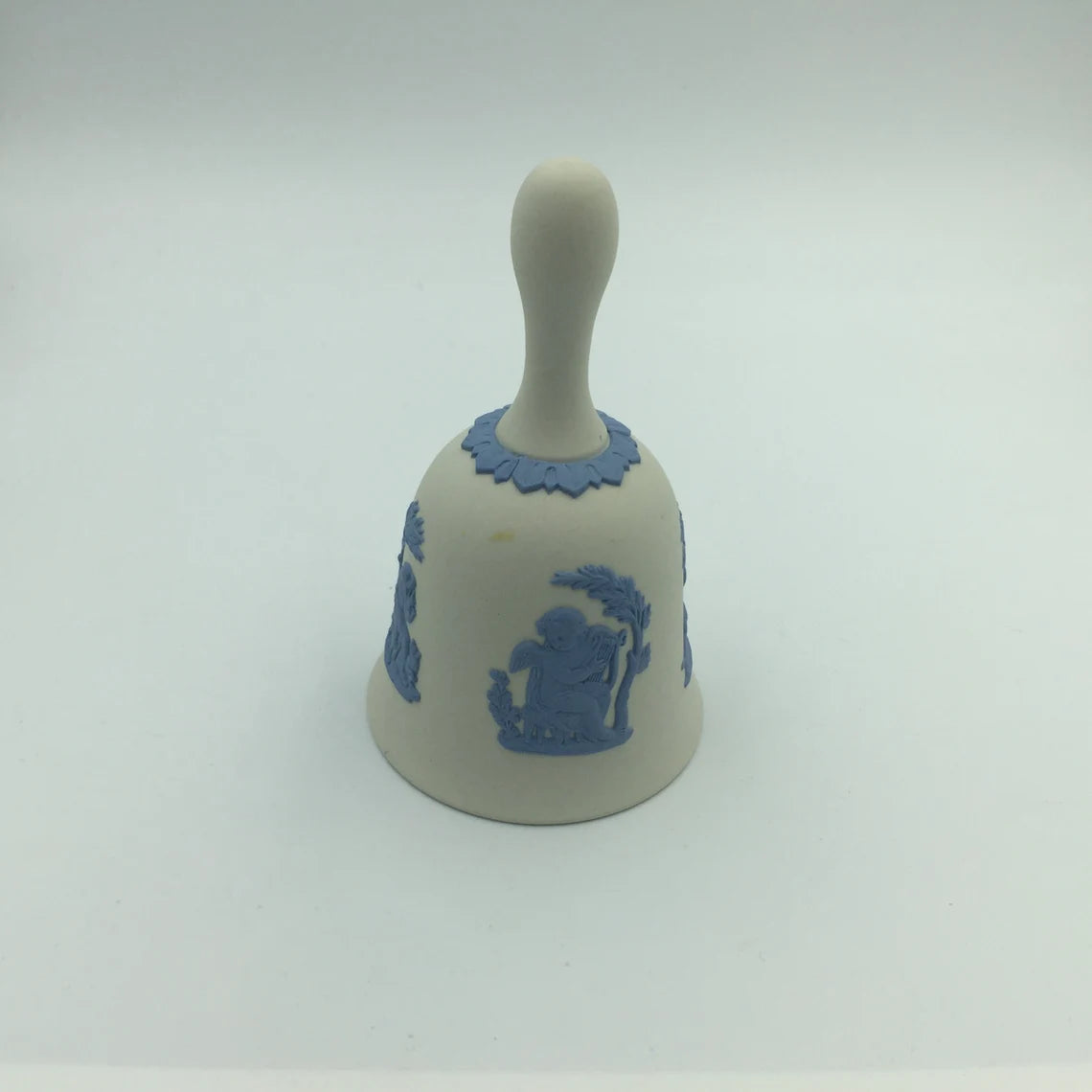 Wedgwood Jasperware Reverse White on Blue Creamer Bell - Royaltreasuryhouse