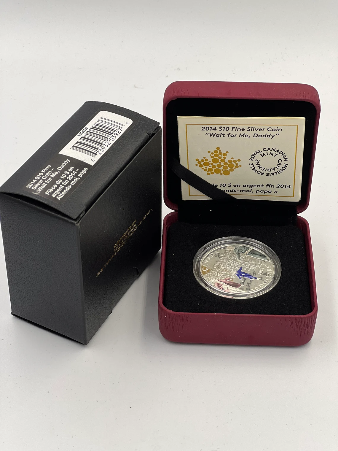 1/2 oz. Fine Silver Coloured Coin - Wait for Me, Daddy - Royaltreasuryhouse